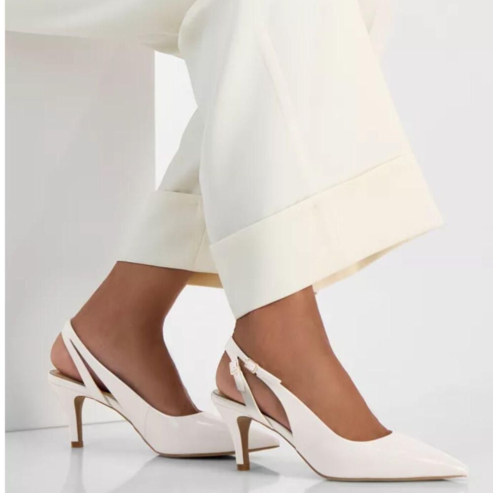 Unbranded Women's Cream and White Courts